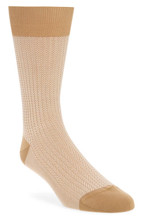 Pantherella 'Fabian - Vintage Collection' Egyptian Cotton Blend Socks in Lightkhaki156