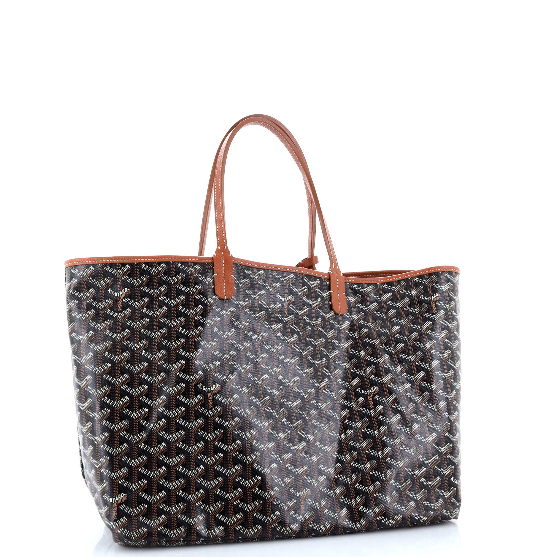 Pre-Owned Goyard Saint Louis Tote Coated Canvas PM, Alternate, color, 