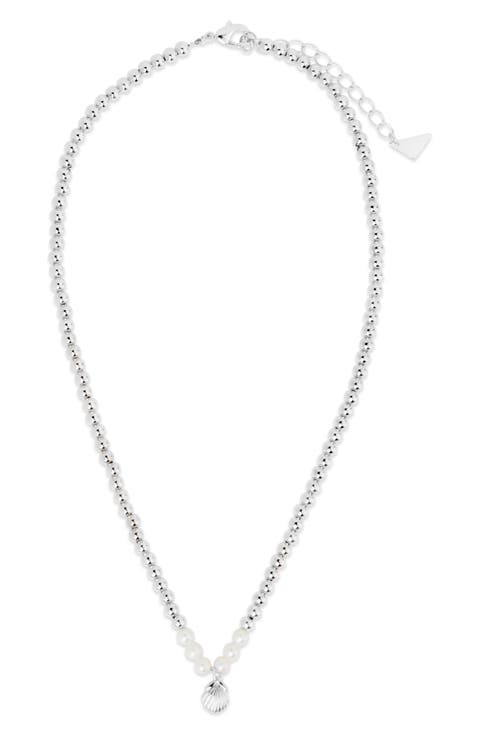 Marjorie Seashell Pendant Pearl Necklace