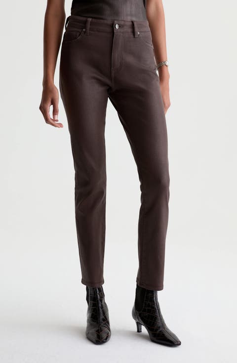 Mari Slim Ankle Straight Leg Jeans