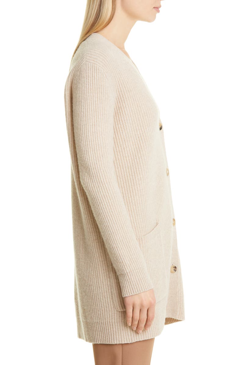 Max Mara Pablo Rib Cashmere Long Cardigan, Alternate, color, 