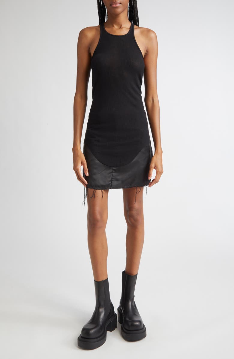 Rick Owens Basic Rib Tank, Alternate, color, Black