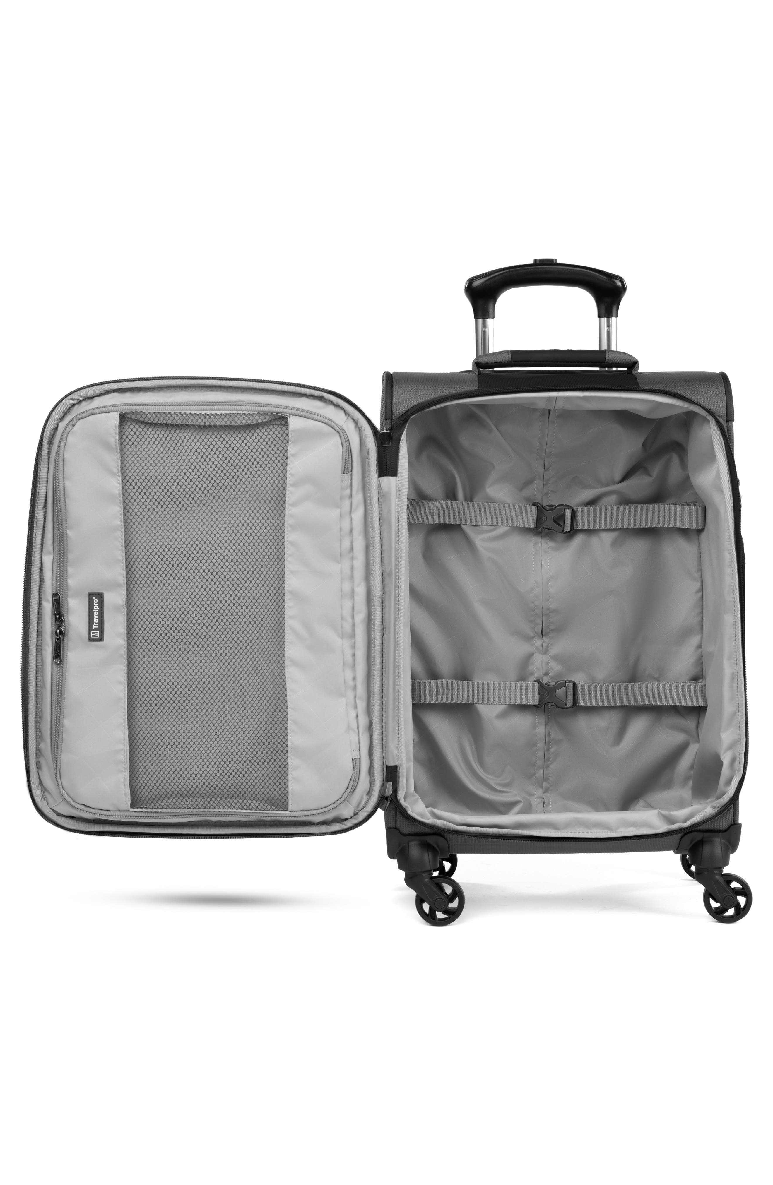 TRAVELPRO Pilot Air 2 21-Inch Expandable Carry-On Spinner Luggage, Alternate, color, Grey/ Black