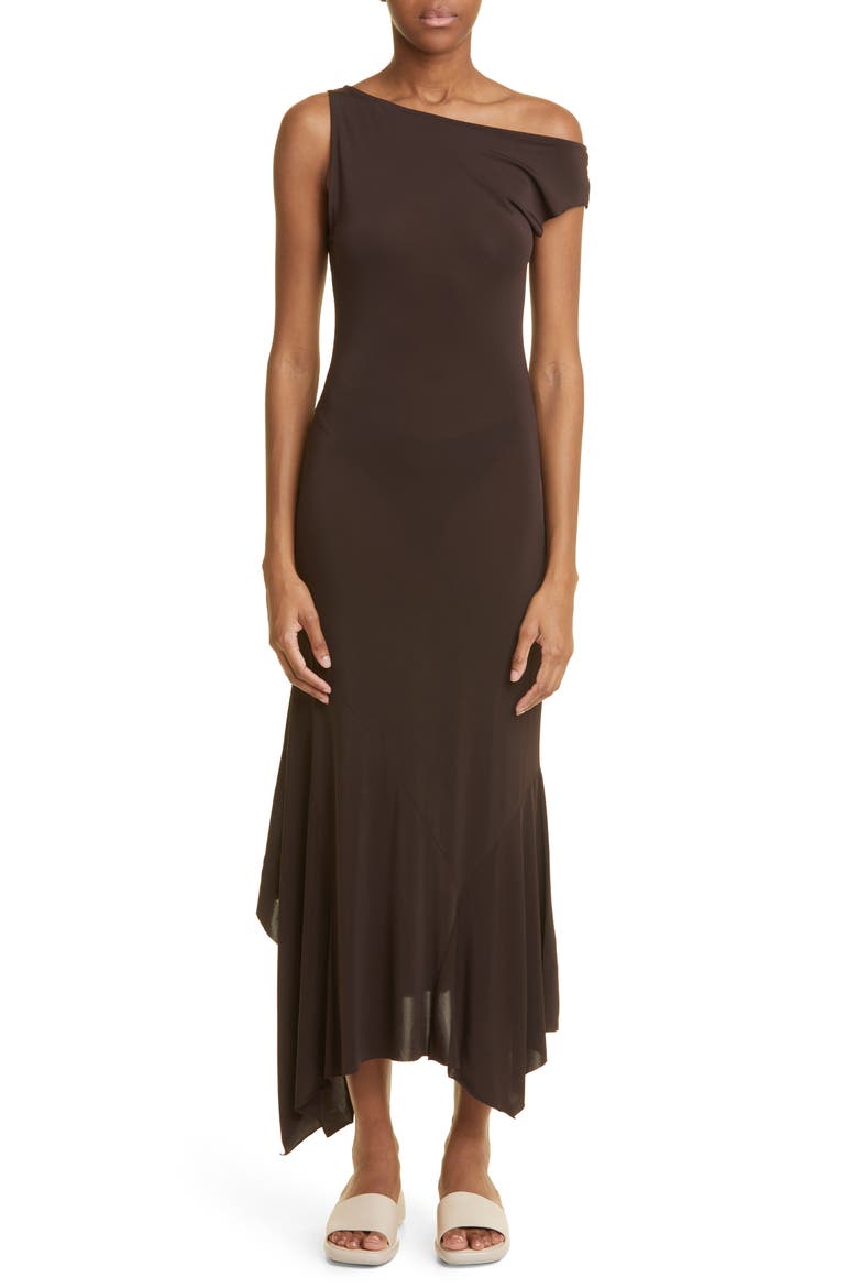 paloma wool yausi dress MINI YAUSI-Fitted, mini with asymmetric shoulders and flared bottom Paloma Wool Yausi Dress -