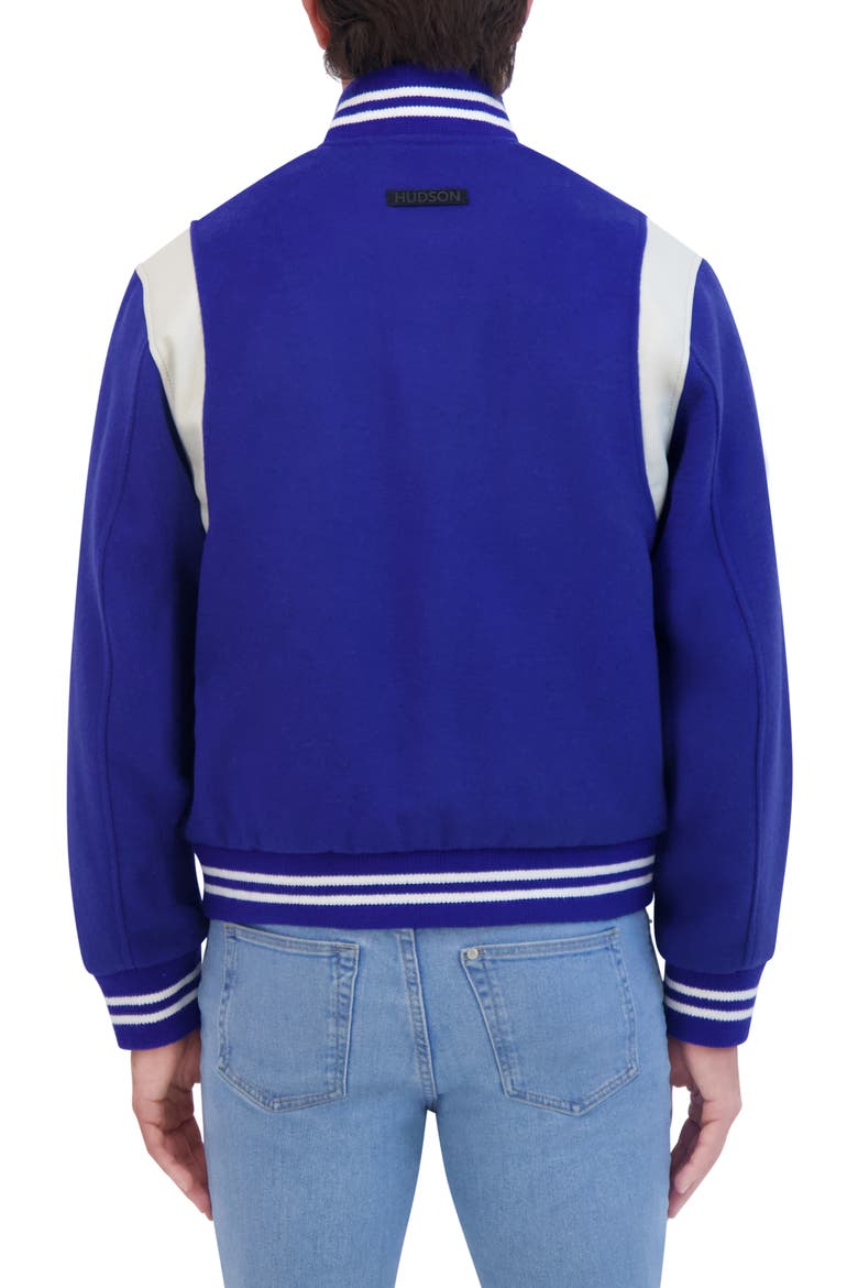 Wool Varsity Jacket, Alternate, color, ROYAL