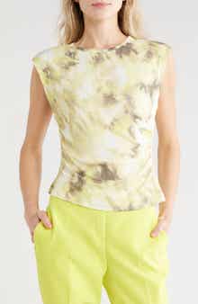 DKNY Cap Sleeve Knit Top