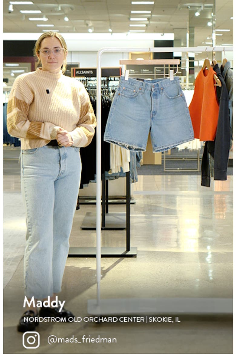 501® High Waist Mid Thigh Denim Shorts video