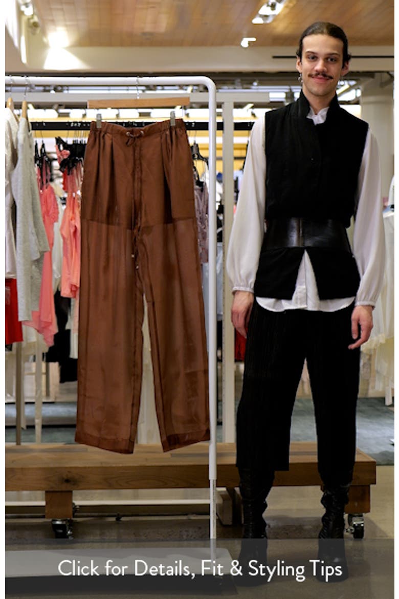 Sheer Drawstring Pants video