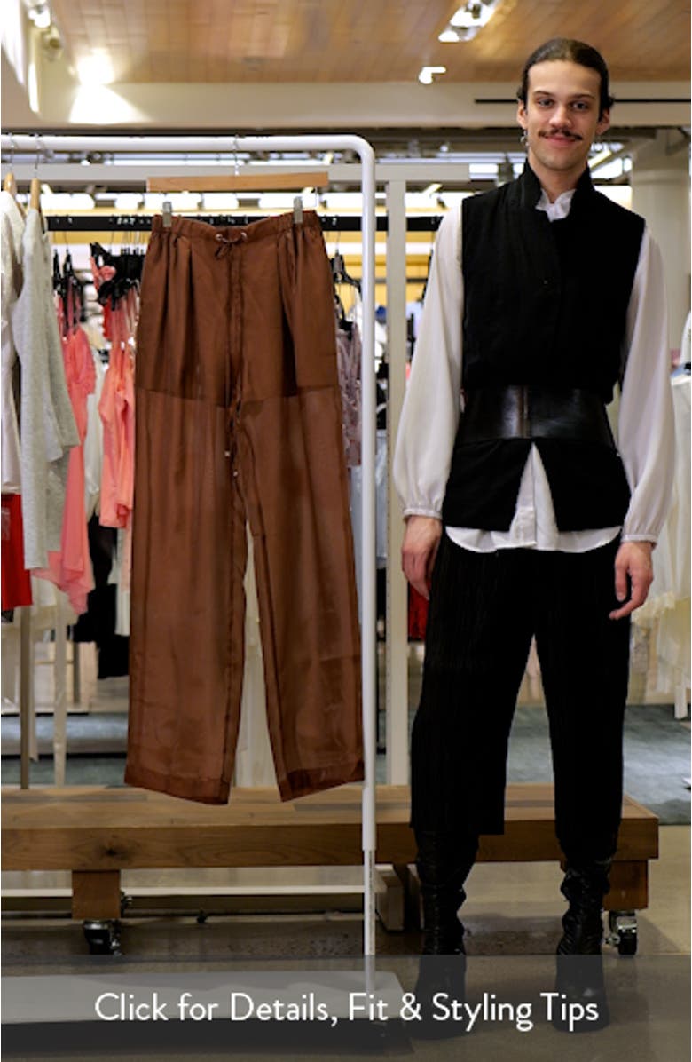 Sheer Drawstring Pants, sales video thumbnail