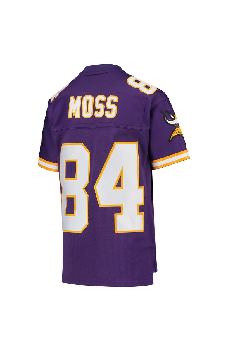 Mitchell & Ness Youth Mitchell & Ness Randy Moss Purple Minnesota Vikings 1998 Legacy Retired Player Jersey, Alternate, color, Purple