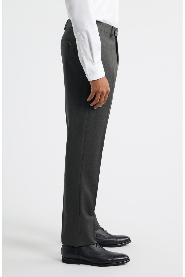 Parker Flat Front Wool Dress Pants, Alternate, color, OLIVE