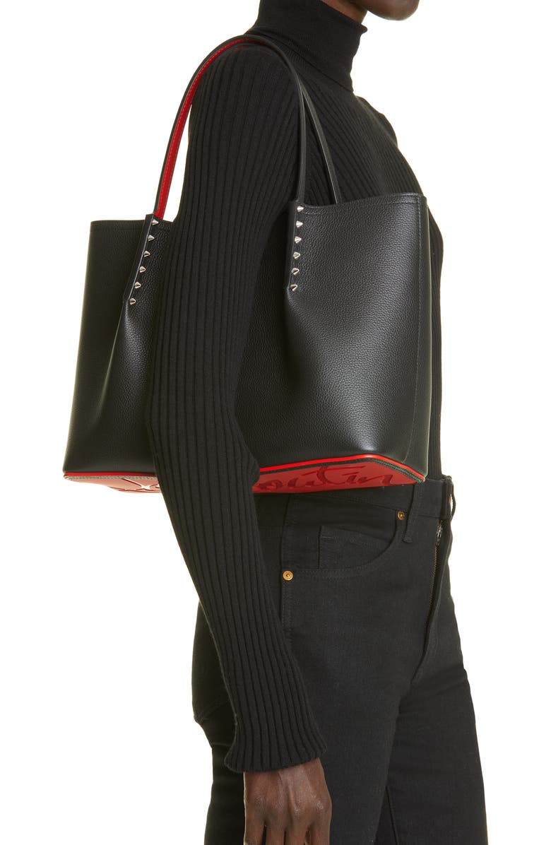 Christian Louboutin Small Cabarock Empire Calfskin Tote, Alternate, color,