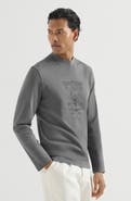 Brunello Cucinelli Cotton interlock T-shirt with print