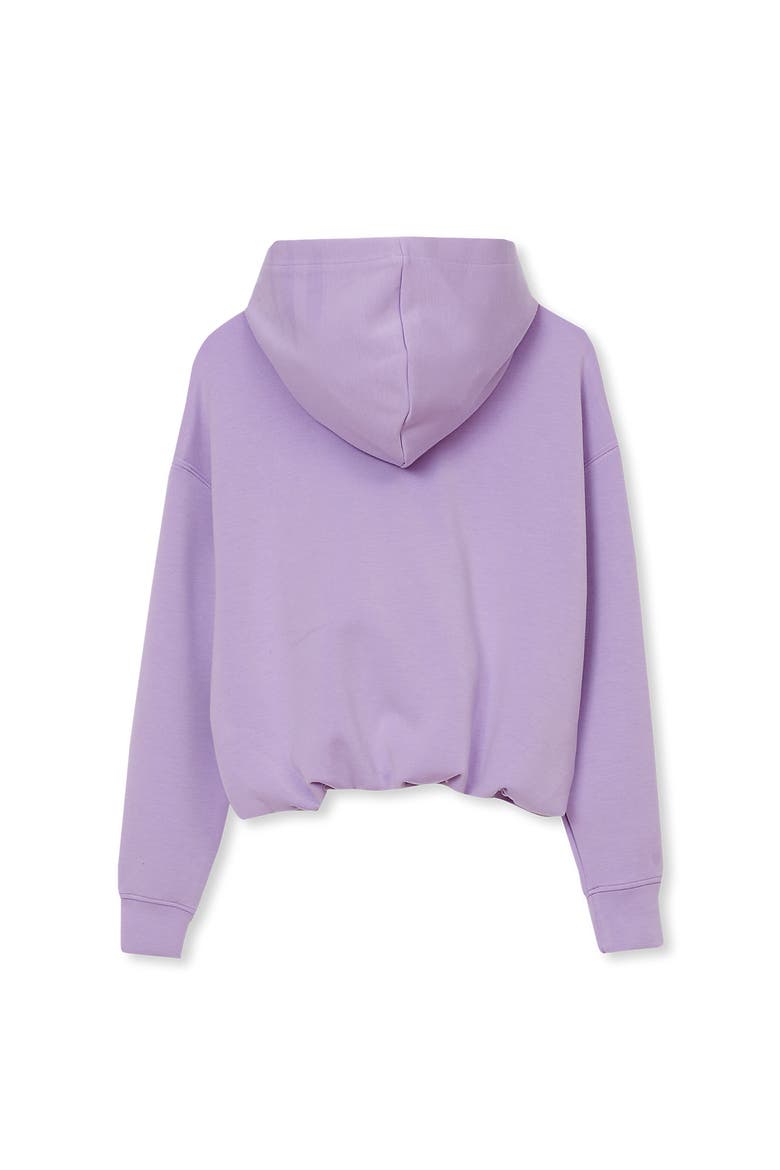 Girls Long Sleeve Bubble Active Hoodie, Alternate, color, Gymnast Life/Lilac Breeze