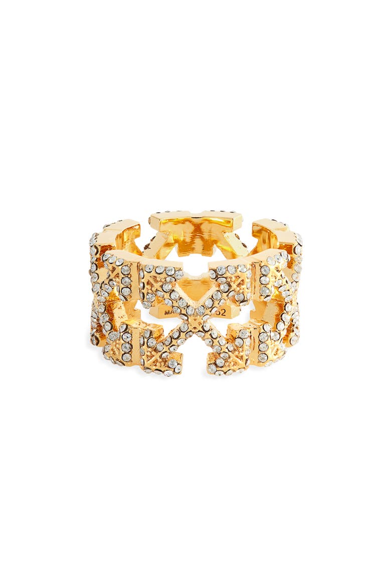 Multi Arrows Crystal Pavé Ring, Main, color, GOLD