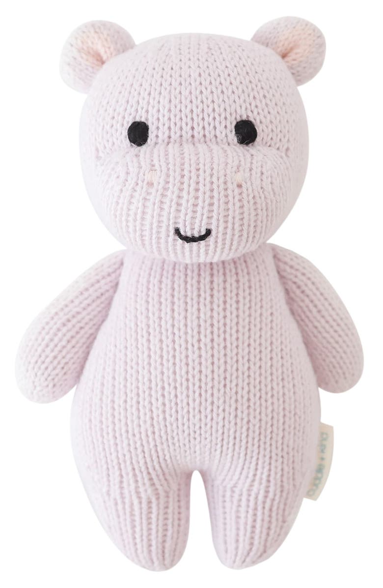 cuddle+kind Baby Hippo Stuffed Animal, Main, color, Lavender