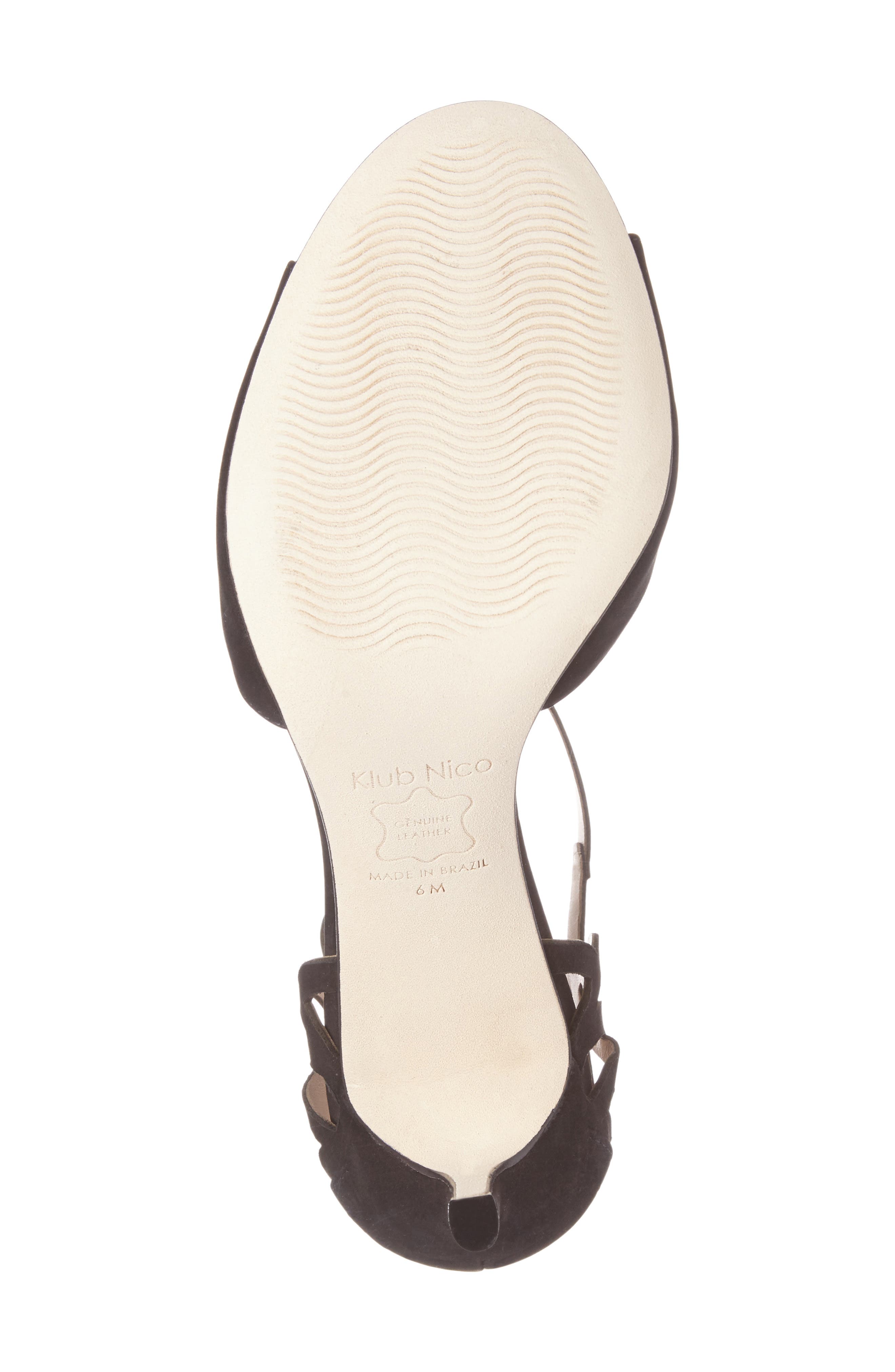 Adalie Sandal, Alternate, color, BLACK NUBUCK LEATHER