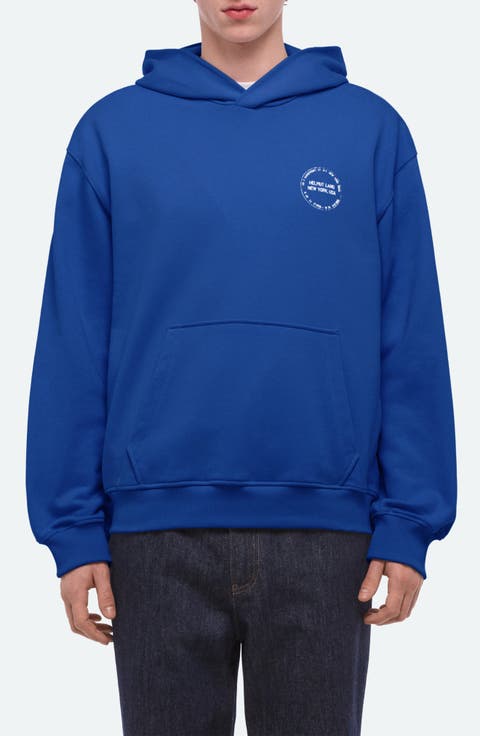 Stamp Cotton French Terry Pullover Hoodie