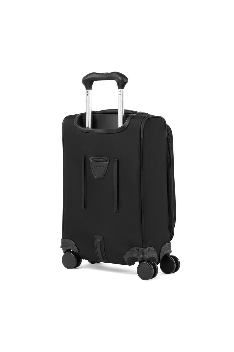 Versapack + Lightweight Softside Expandable 20" Compact Carry On Spinner Luggage, Alternate, color, Black
