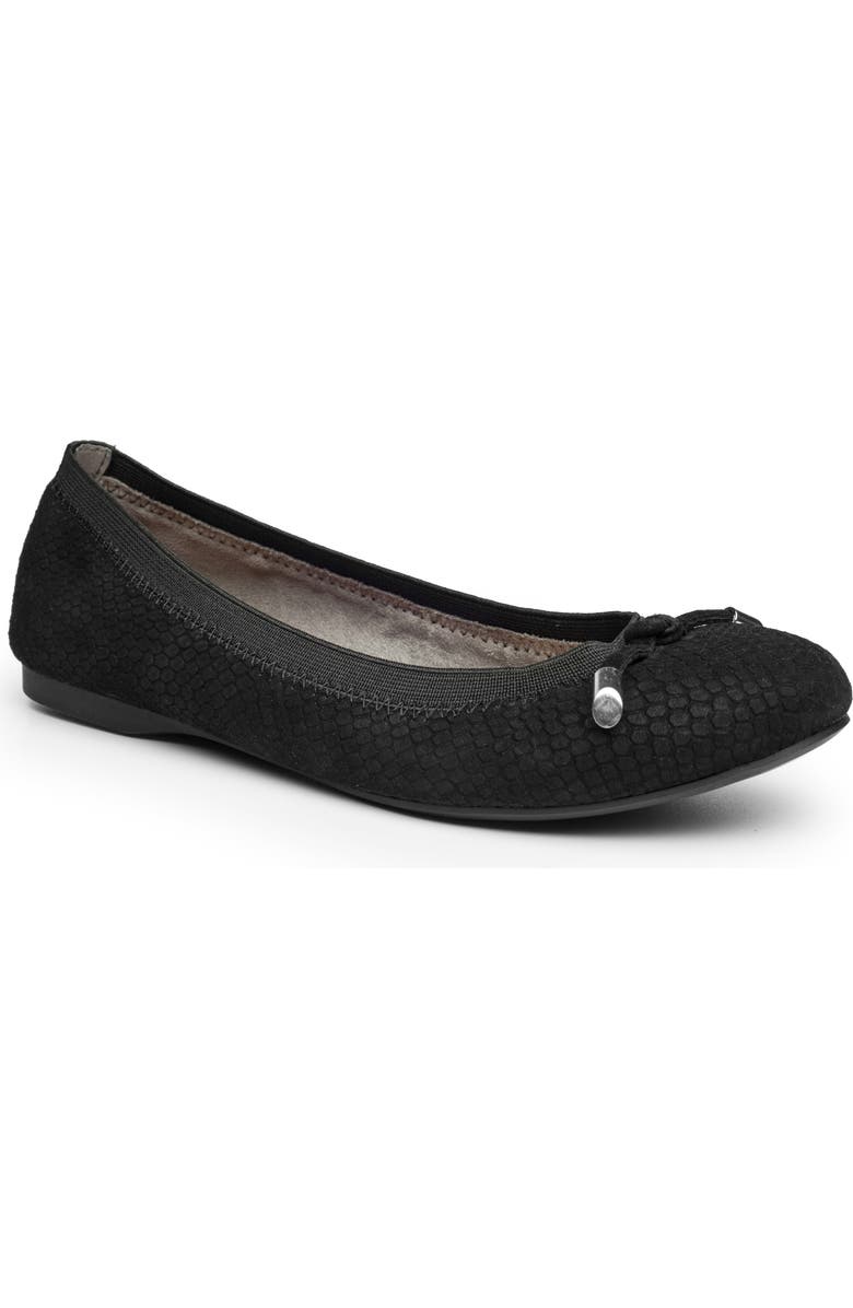 Me Too Breeze Snake Embossed Ballet Flat, Main, color,