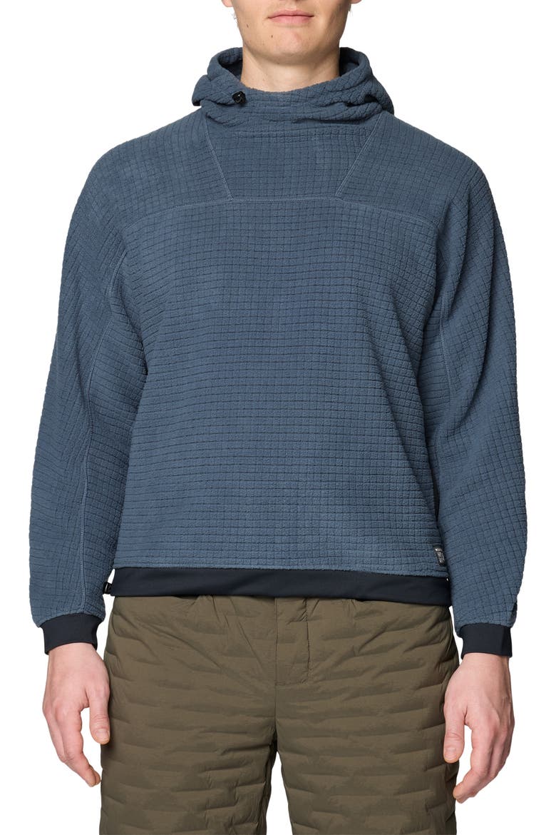 Summit Grid Big Grid Hoodie, Main, color, MOON BLUE