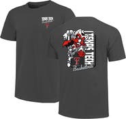 IMAGE ONE Men's Charcoal Texas Tech Red Raiders Comfort Colors Mascot Dunk T-Shirt