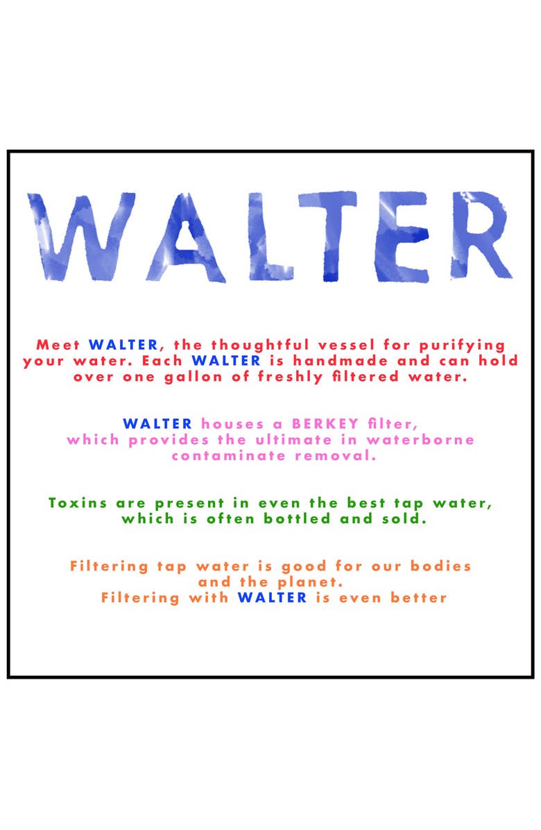 WALTER FILTER Wavy Porcelain Water Filter, Alternate, color,