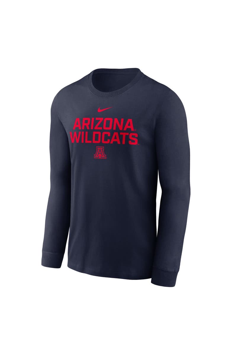Nike Men's Nike Navy Arizona Wildcats 2025 Sideline Performance Long Sleeve T-Shirt, Alternate, color, 