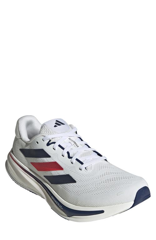 Adidas Originals Mens Adidas Supernova Rise 2 In White/dark Blue/pure Ruby