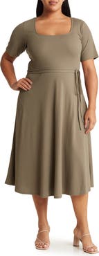 Vince Cotton Midi Dress