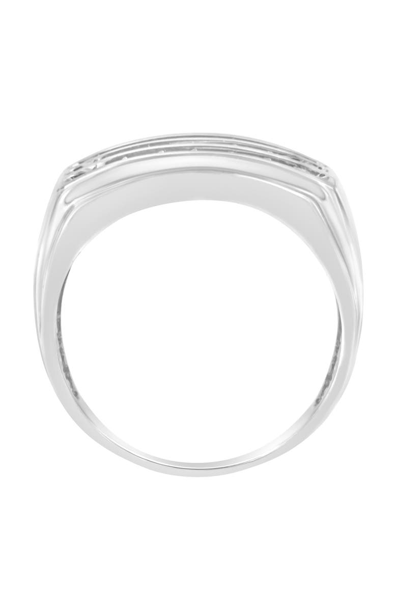 Haus of Brilliance 14K White Gold Men's Diamond Channel Set Band Ring, Alternate, color, White