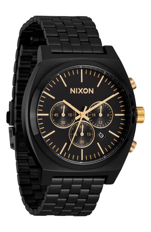 Nixon Time Teller Chronograph Bracelet Watch, 40mm In Black