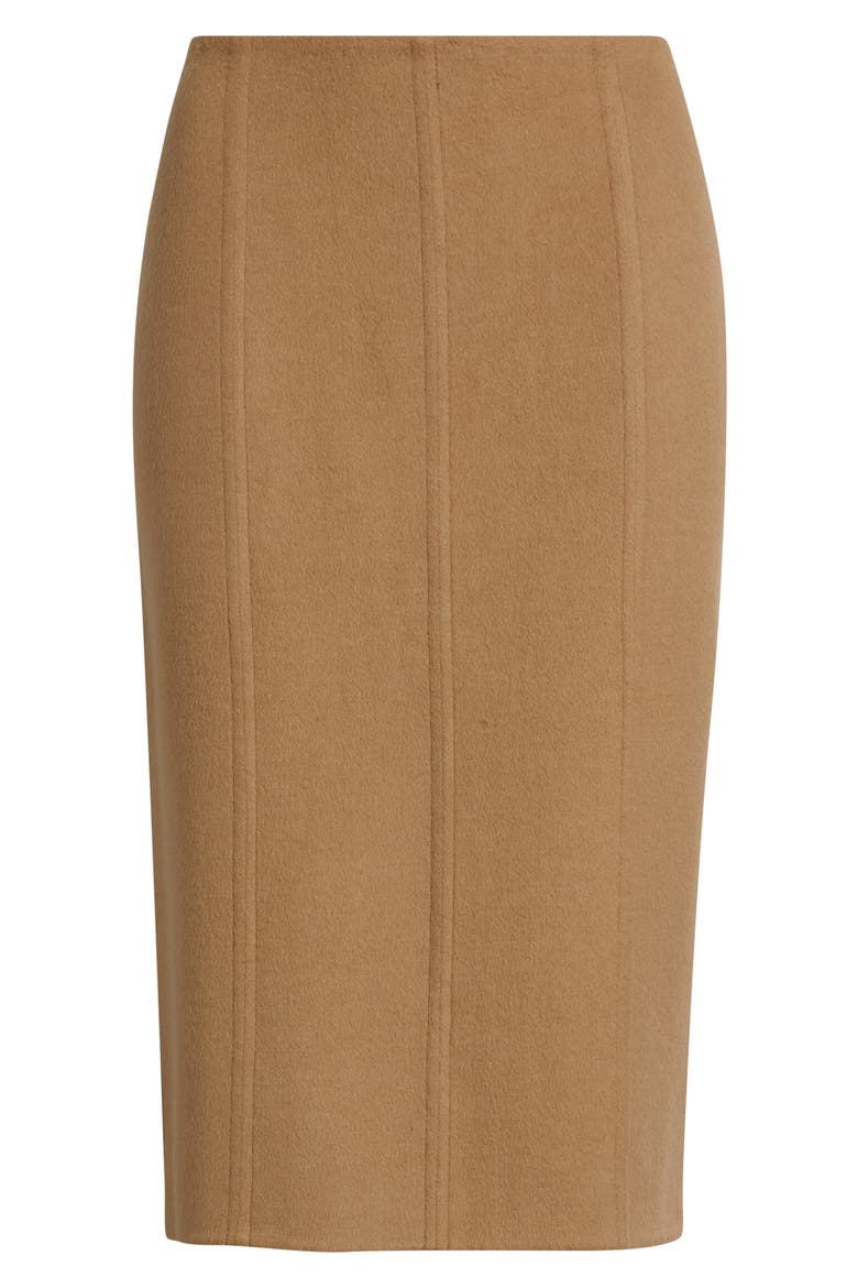 Midi Pencil Skirt, Alternate, color, CAMEL BEIGE
