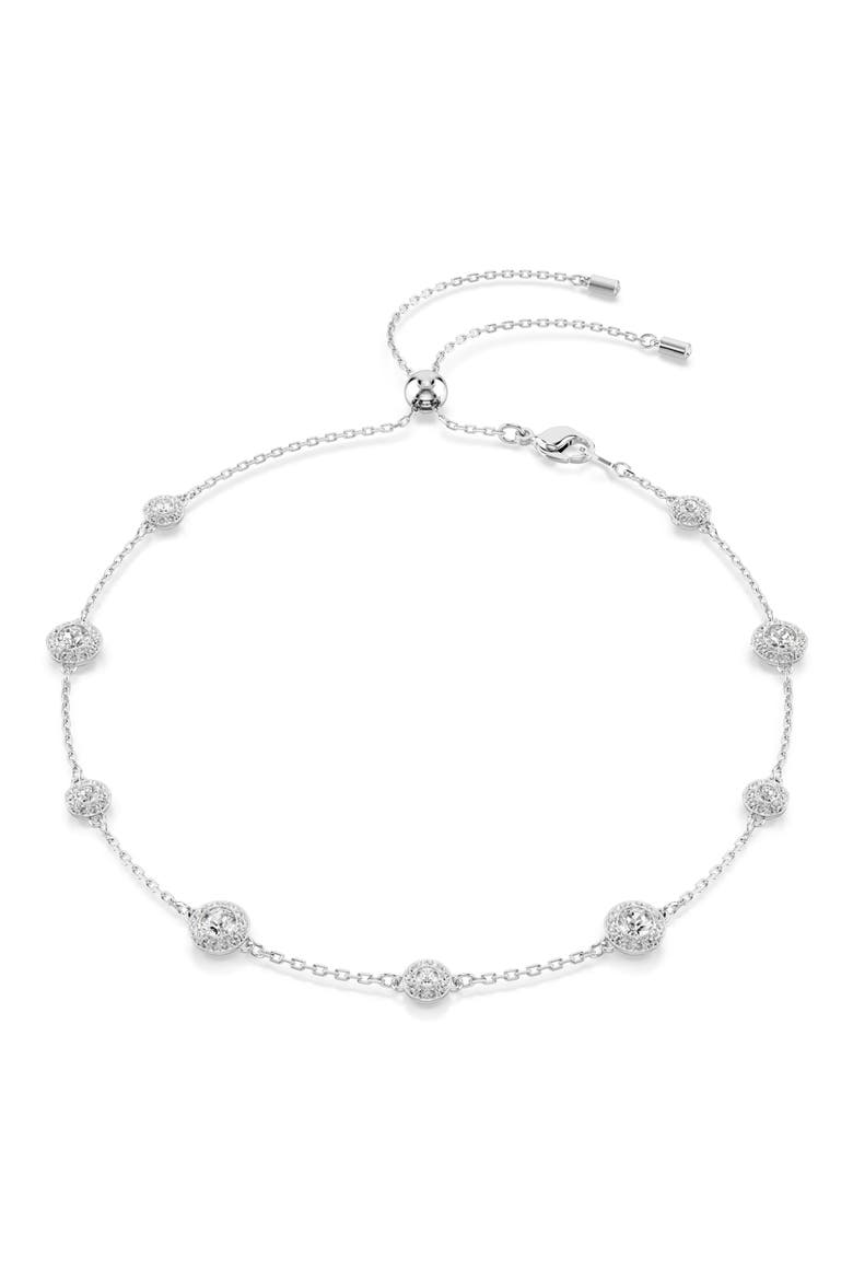 Una Double Sided Necklace, Main, color, WHITE/ SILVER