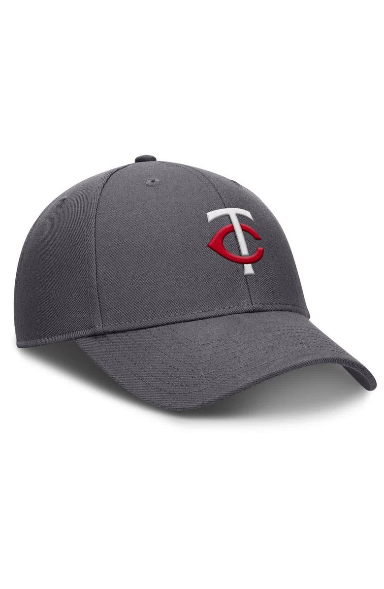Nike Men's Nike  Gray Minnesota Twins Club Performance Adjustable Hat, Alternate, color, 