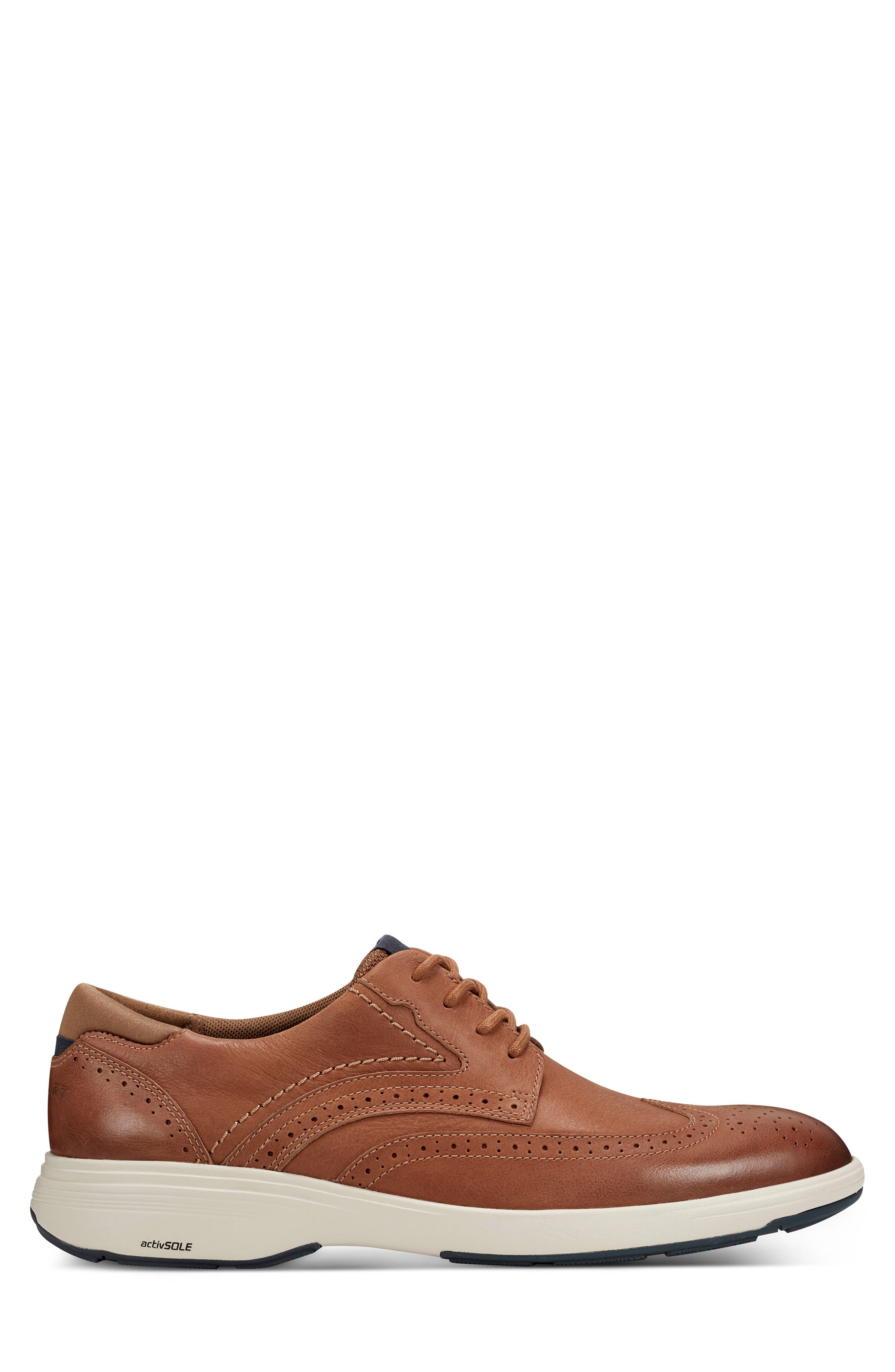 Rockport Noah Wingtip Derby, Alternate, color, Light Natural