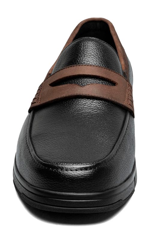 Nunn Bush Men's Luca Moc Toe Penny Loafer In Black Multi