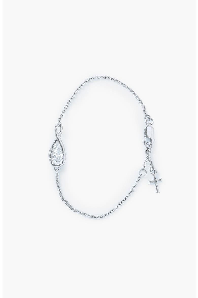 Solace Tear Bracelet, Main, color, Sterling Silver