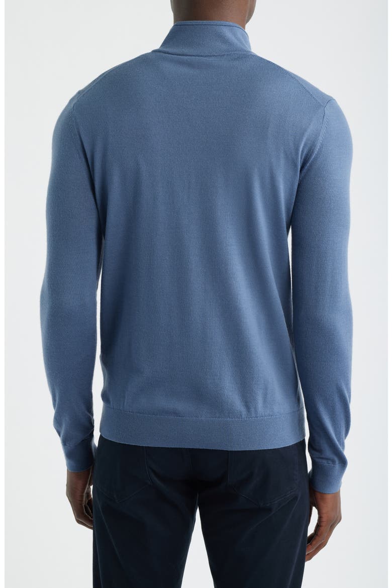 Blackhall Wool Quarter Zip Sweater, Alternate, color, AIRFORCE BLUE