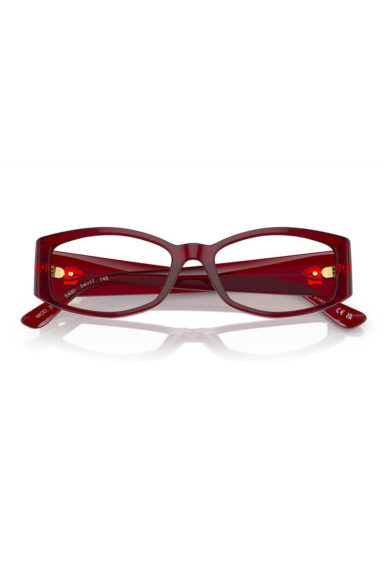 52mmmm Irregular Optical Glasses, Alternate, color, BORDEAUX