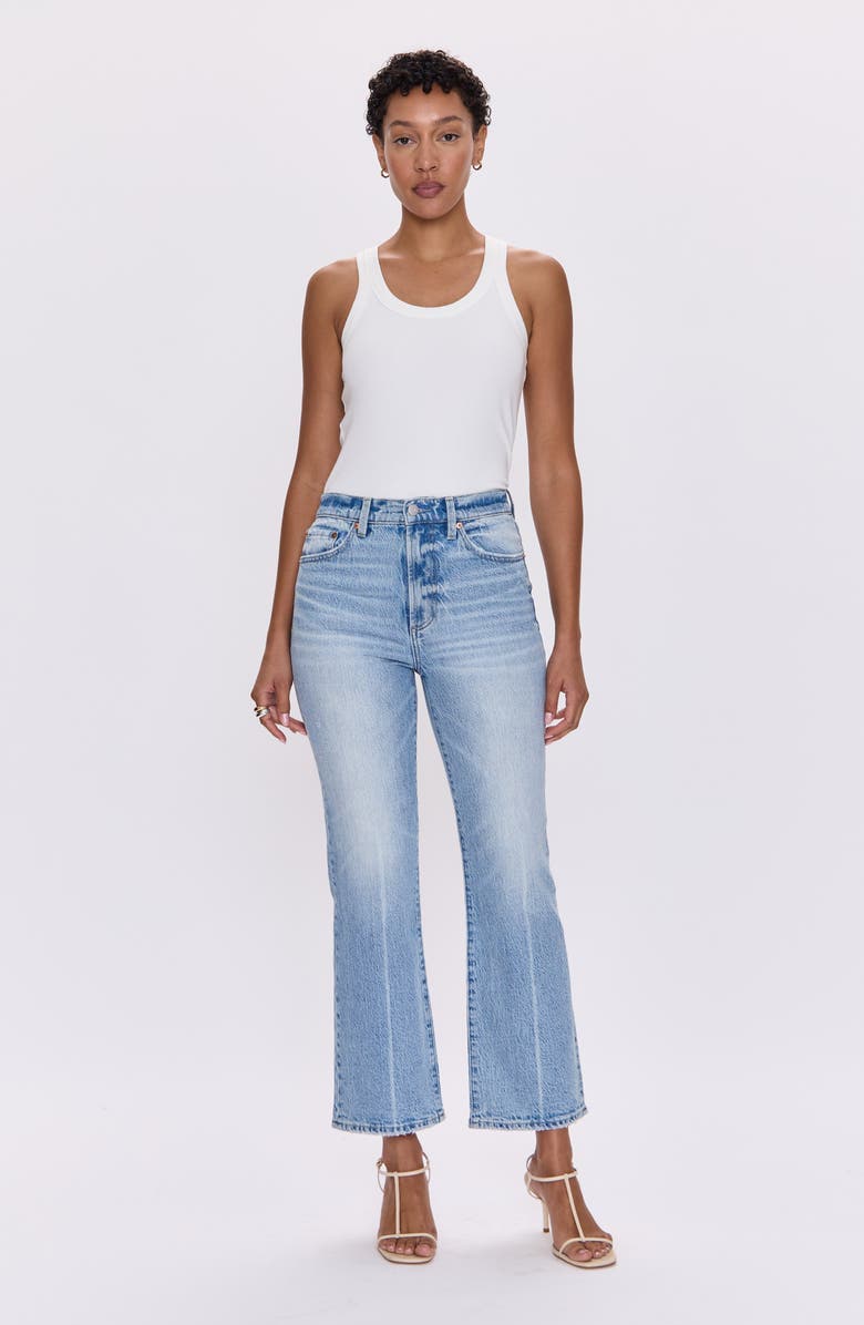 Pistola Ally High Waist Crop Bootcut Jeans, Alternate, color, High Tide