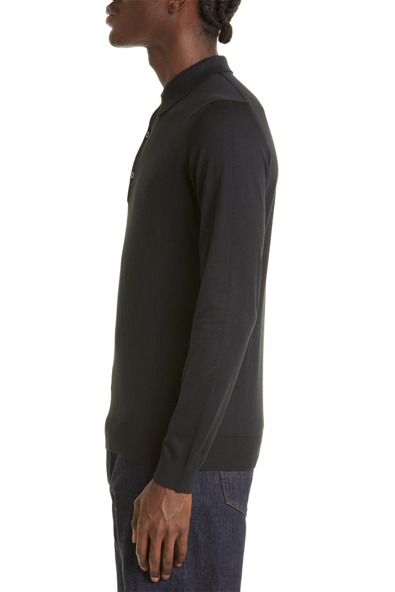 Bradwell Cotton Sweater, Alternate, color, BLACK