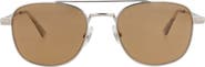 Montblanc 51mm Square Aviator Sunglasses