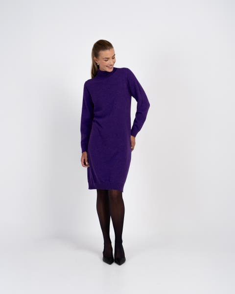 Turtle Neck Knitted Dress