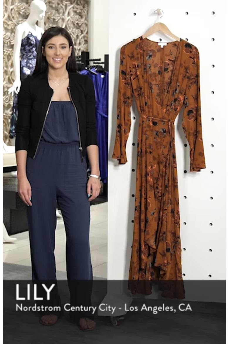 Bell Sleeve Wrap Midi Dress video