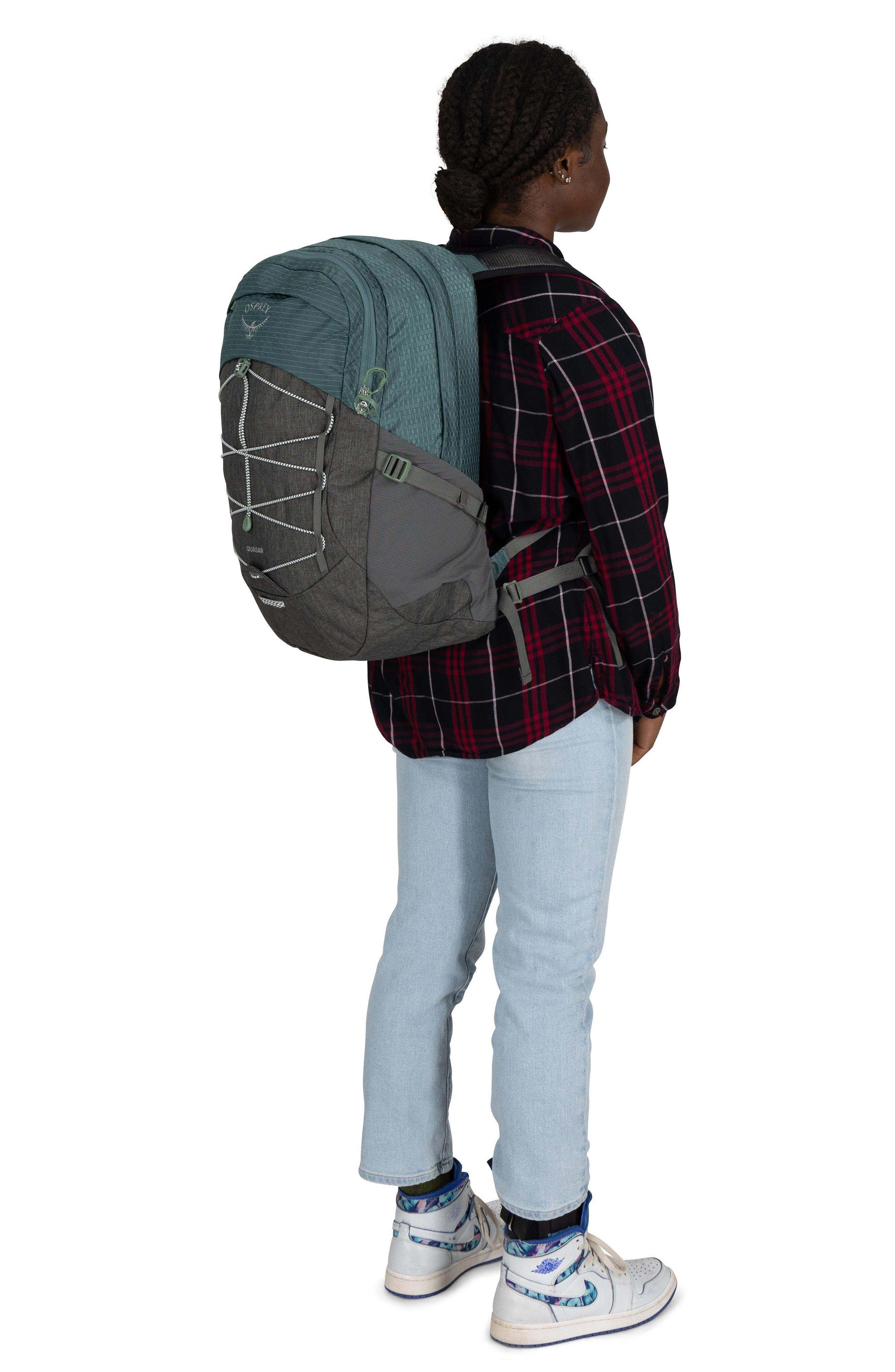 Quasar 26-Liter Backpack, Alternate, color, CASCADE BLUE/COAL GREY HEATHER