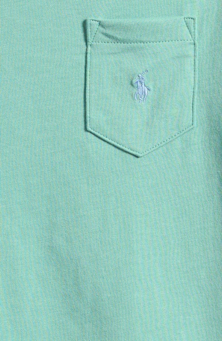 Polo Ralph Lauren Kids' Cotton Jersey Pocket T-Shirt, Alternate, color, Essex Green