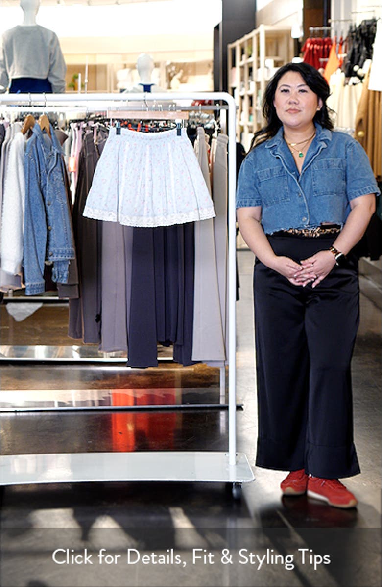 Kids' Solena Floral Cotton Skirt, sales video thumbnail