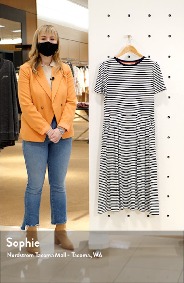 Lucinda Jersey Stripe Midi Dress, sales video thumbnail