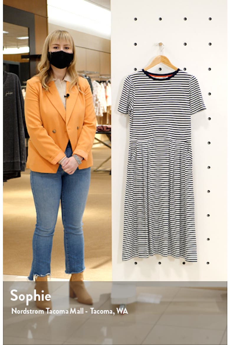 Lucinda Jersey Stripe Midi Dress video